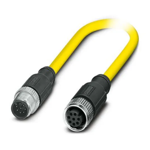 Phoenix Contact Straight Male 8 way M12 to Straight Female 8 way M12 Sensor Actuator Cable, 15m - 1417925 product image