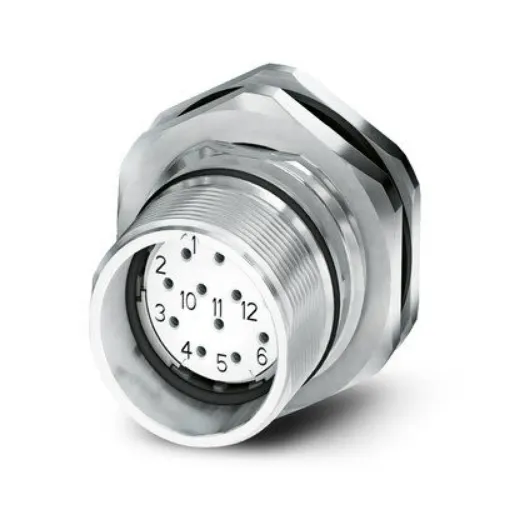 Phoenix Contact, 16243 IP67 Metal Rear Mount 16+3 Position Power Connector Socket, Rated At 10A, 1.5 V - 1624393 product image