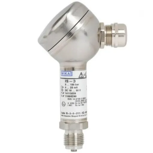 WIKA IS-3 Series Gauge Pressure Sensor, 0bar Min, 10bar Max, Gauge Reading - 48765415 product image