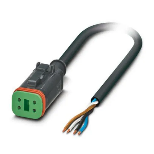 Phoenix Contact Straight 4 way Free Ends to Straight Female 4 way Deutsch Sensor Actuator Cable, 10m - 1415011 product image