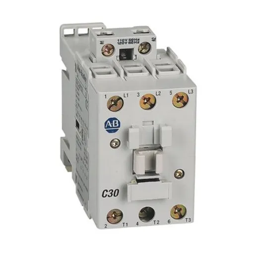 Allen Bradley IEC 100-C Contactor, 24 V dc Coil, 3-Pole, 30 A, 26 kW, 3NO, 690 V ac - 100-C30EJ01 product image