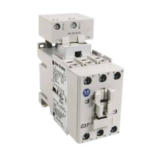 Allen Bradley IEC 100-C Contactor, 110 V ac, 120 V ac Coil, 3-Pole, 37 A, 26 kW, 3NO, 690 V ac - 100-C37D10 product image