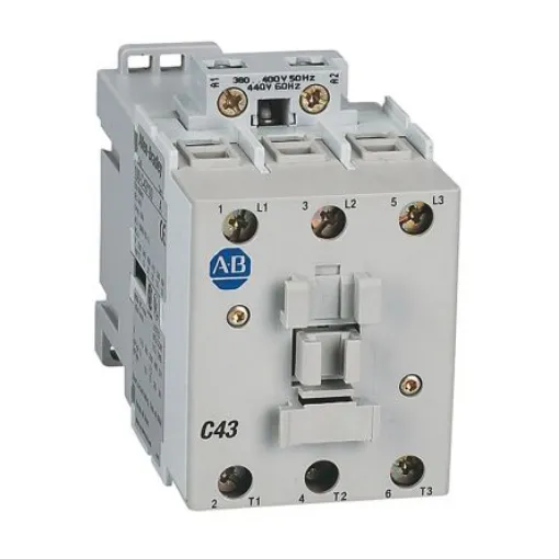 Allen Bradley IEC 100-C Contactor, 24 V dc Coil, 3-Pole, 43 A, 34 kW, 3NO, 690 V ac - 100-C43EJ10 product image
