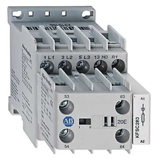 Allen Bradley IEC 100-K Contactor, 24 V dc Coil, 3-Pole, 9 A, 8.7 kW, 3NO, 690 V ac - 100-KR09DJ01 product image