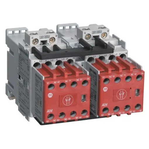 Allen Bradley IEC 104S-C Contactor, 24 V dc Coil, 3-Pole, 9 A, 7.5 kW, NO, 690 V ac - 104S-C09EJ210BC product image