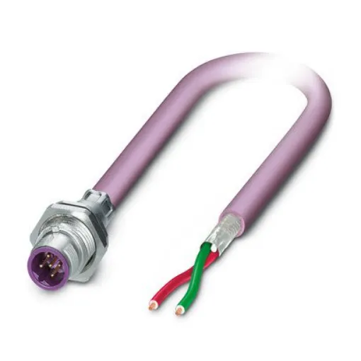 Phoenix Contact, 15343 IP65, IP67 Metal Rear Mount 2 Position Power Connector Plug, Rated At 4A, 48 V - 1534368 product image