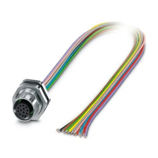 Phoenix Contact, 14115 IP65, IP67 Metal Rear Mount 17 Position Power Connector Socket, Rated At 1.5A, 30 V - 1411590 product image