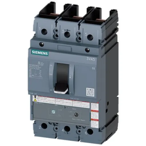 Siemens, SENTRON MCCB Molded Case Circuit Breaker 3P 80A, Breaking Capacity 65 kA, Fixed Mount - 3VA5280-6EF31-2AA0 product image