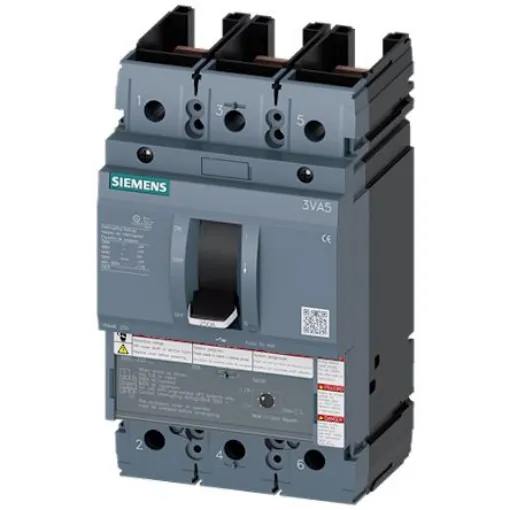 Siemens, SENTRON MCCB Molded Case Circuit Breaker 3P 90A, Breaking Capacity 65 kA, Fixed Mount - 3VA5290-6ED31-2AA0 product image