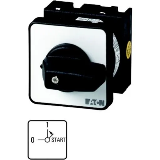 Eaton, 2P 2 Position 90°, 690V ac, 20A, Toggle Actuator - 019875 T0-1-15511/E product image