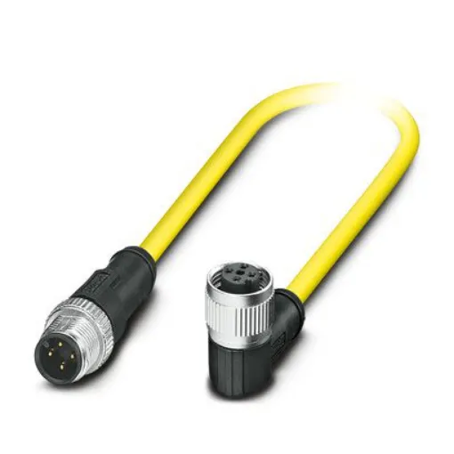 Phoenix Contact Straight Male 4 way M12 to Right Angle Female 4 way M12 Actuator/Sensor Cable, 3m - 1424976 product image