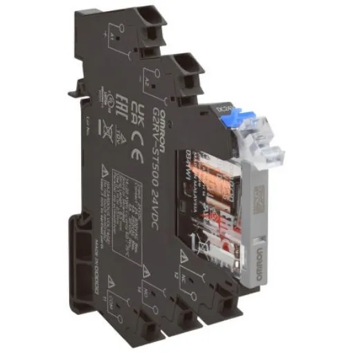 Omron G2RV-ST Series Electromechanical Interface Relay, DIN Rail Mount, 230V ac Coil, SPDT, 1-Pole, 6A Load - G2RV-ST500 AC230 product image