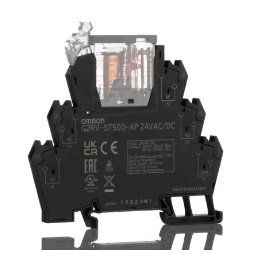 Omron G3RV-ST Series Solid State Interface Relay, 24 Vdc Control, 2 A Load, DIN Rail Mount - G3RV-ST700-A DC24 product image