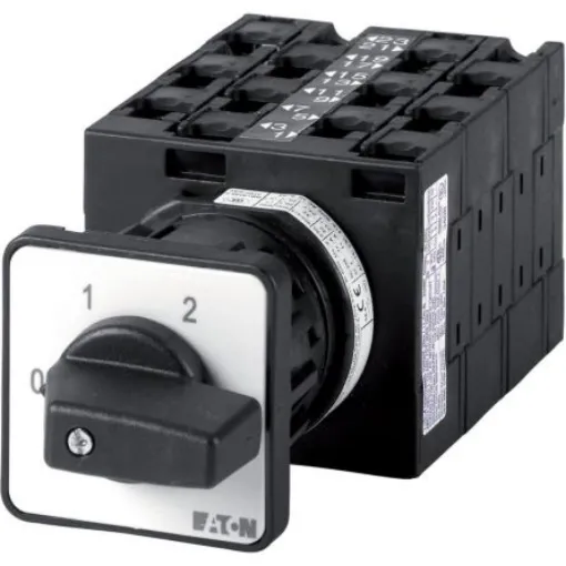 Eaton, 3P 4 Position 60° Multi Speed Cam Switch, 690V (Volts), 32A, Short Thumb Grip Actuator - 004453 T3-6-8455/EZ product image