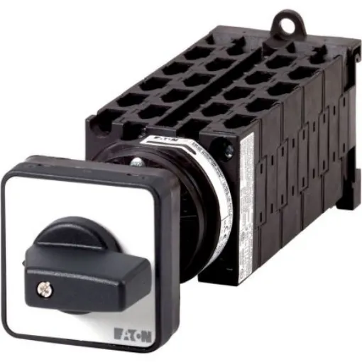 Eaton, 3P 3 Position 60° Multi Speed Cam Switch, 690V (Volts), 20A, Short Thumb Grip Actuator - 009879 T0-10-15104/Z product image