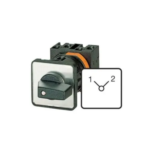 Eaton, 2P 3 Position 90° Changeover Cam Switch, 690V (Volts), 20A, Short Thumb Grip Actuator - 010372 T0-2-8221/EZ product image