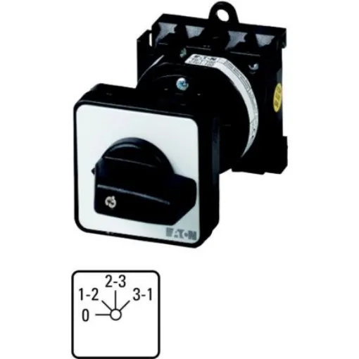 Eaton, 2P 4 Position 45° On-Off Cam Switch, 690V (Volts), 20A, Knob Actuator - 011595 T0-2-8011/Z product image