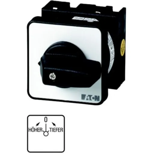 Eaton, 2P 3 Position 45° On-Off Cam Switch, 690V (Volts), 20A, Short Thumb Grip Actuator - 011664 T0-2-8150/EZ product image