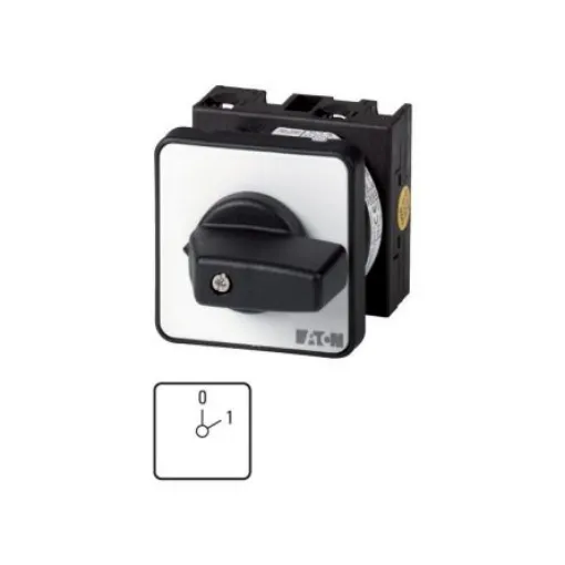 Eaton, 3P 2 Position 60° On-Off Cam Switch, 690V (Volts), 20A, Toggle Actuator - 011706 T0-2-8202/E product image