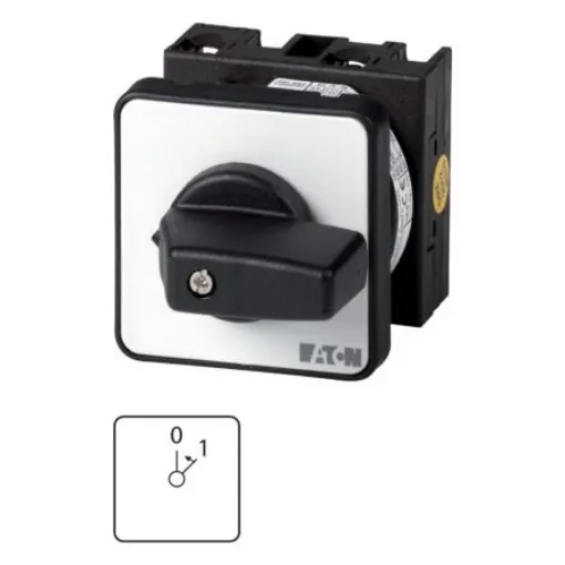 Eaton, 3P 2 Position 45° On-Off Cam Switch, 690V (Volts), 20A, Toggle Actuator - 011718 T0-2-8206/E product image