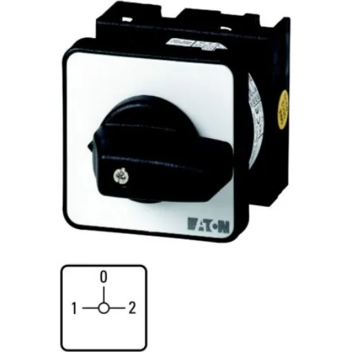 Eaton, 2P 3 Position 90° Changeover Cam Switch, 690V (Volts), 20A, Short Thumb Grip Actuator - 011738 T0-2-8219/E product image