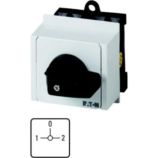 Eaton, 2P 3 Position 90° Changeover Cam Switch, 690V (Volts), 20A, Short Thumb Grip Actuator - 011741 T0-2-8219/IVS product image
