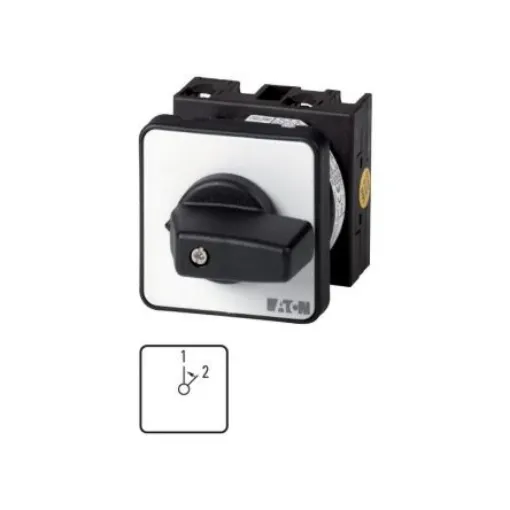 Eaton, 3P 2 Position 45° Changeover Cam Switch, 690V (Volts), 20A, Short Thumb Grip Actuator - 013464 T0-3-8297/E product image