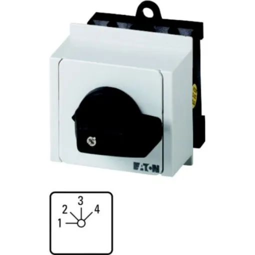 Eaton, 2P 4 Position 45° Multi Step Cam Switch, 690V (Volts), 20A, Short Thumb Grip Actuator - 013974 T0-4-8251/IVS product image