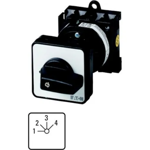 Eaton, 2P 4 Position 45° Multi Step Cam Switch, 690V (Volts), 20A, Toggle Actuator - 013976 T0-4-8251/Z product image