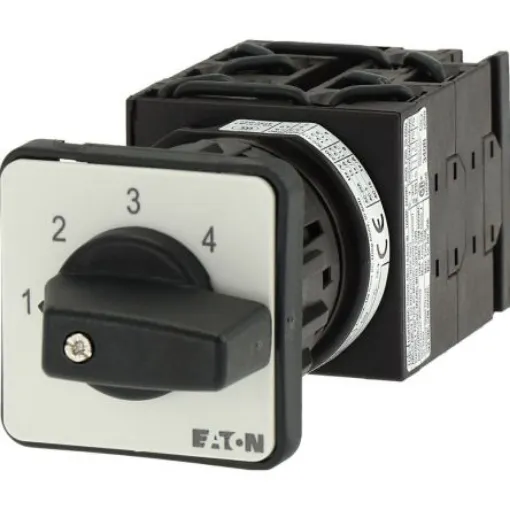 Eaton, 2P 5 Position 45° Multi Step Cam Switch, 690V (Volts), 20A, Toggle Actuator - 014785 T0-5-8252/EZ product image