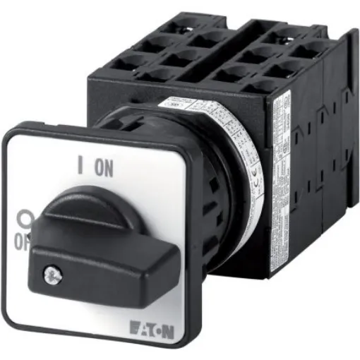 Eaton, 2P 6 Position 45° Multi Step Cam Switch, 690V (Volts), 20A, Toggle Actuator - 015359 T0-6-15140/EZ product image