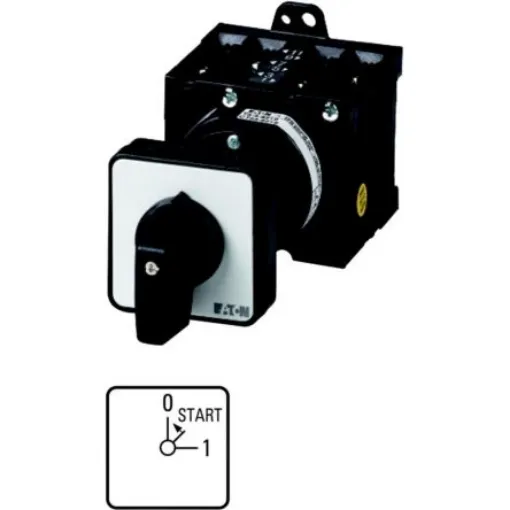 Eaton, 2P 3 Position 45° Motor Control Cam Switch, 690V (Volts), 32A, Toggle Actuator - 017810 T3-2-15125/Z product image