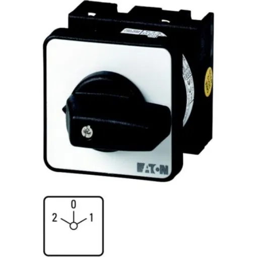 Eaton, 2P 3 Position 45° Motor Reversing Cam Switch, 690V (Volts), 32A, Short Thumb Grip Actuator - 018255 T3-2-18/E product image