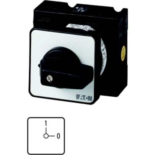 Eaton, 3P 2 Position 90° On-Off Cam Switch, 690V (Volts), 32A, Short Thumb Grip Actuator - 018438 T3-2-8224/EZ product image