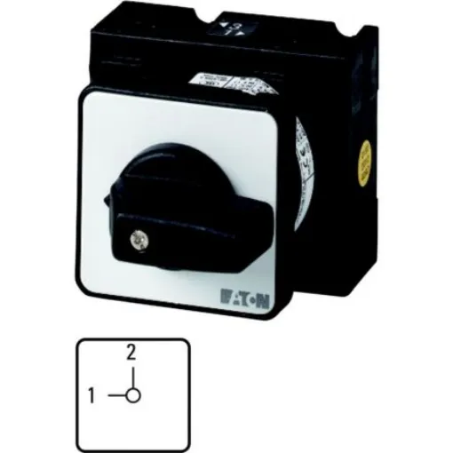 Eaton, 3P 2 Position 90° Changeover Cam Switch, 690V (Volts), 32A, Short Lever Actuator - 018832 T3-3-15443/E product image