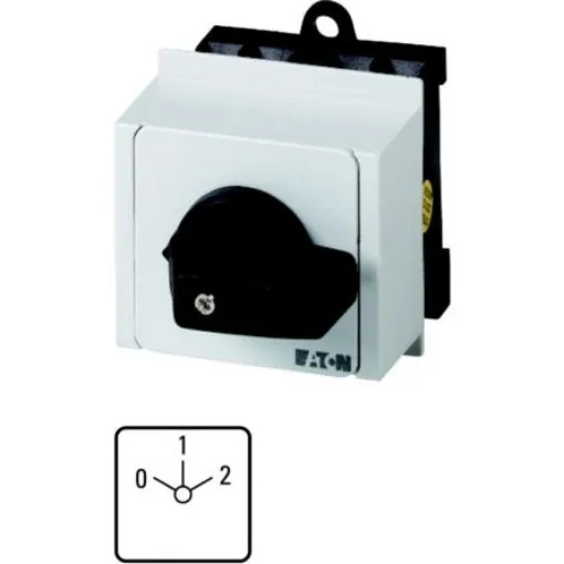Eaton, 3P 3 Position 60° Changeover Cam Switch, 690V (Volts), 20A, Short Lever Actuator - 026985 T0-3-8451/IVS product image