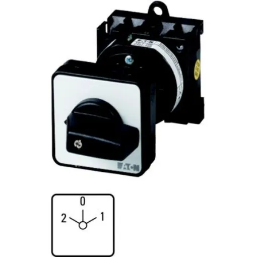 Eaton, 2P 3 Position 45° Changeover Cam Switch, 690V (Volts), 20A, Short Lever Actuator - 029363 T0-2-15422/Z product image