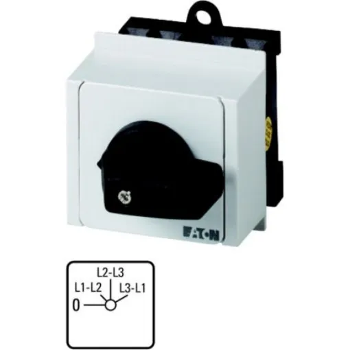 Eaton, 2P 4 Position 45° Voltmeter Cam Switch, 690V (Volts), 20A, Knob Actuator - 029452 T0-2-15920/IVS product image