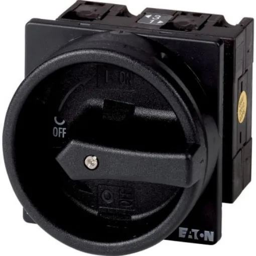 Eaton, 3P 2 Position 90° On-Off Cam Switch, 690V (Volts), 32A - 030985 T3-2-1/EA/SVB-SW product image