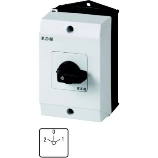 Eaton, 2P 3 Position 45° Changeover Cam Switch, 690V (Volts), 20A, Short Thumb Grip Actuator - 207090 T0-2-15422/I1 product image