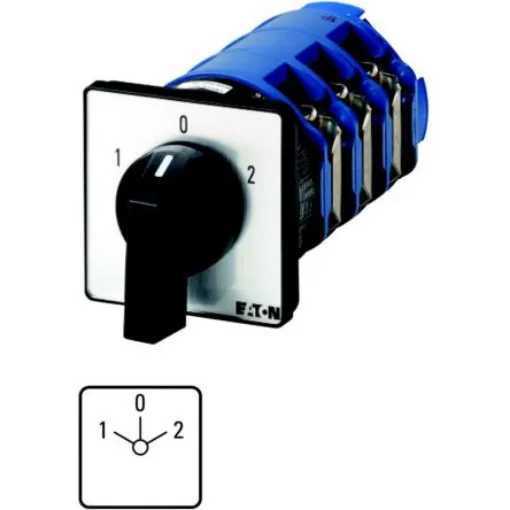 Eaton, 3P 3 Position 60° Changeover Cam Switch, 690V (Volts), 125A, Short Thumb Grip Actuator - 214781 T6-3-8212/E/HI12 product image