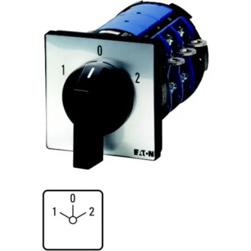 Eaton, 3P 3 Position 60° Changeover Cam Switch, 690V (Volts), 315A, Short Thumb Grip Actuator - 214782 T8-3-8212/E/HI12 product image