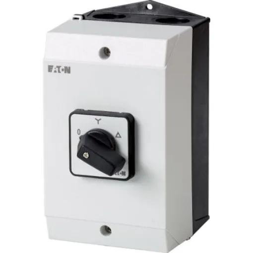 Eaton, 3P 3 Position 60° Star Delta Cam Switch, 690V (Volts), 32A, Short Thumb Grip Actuator - 222906 T3-4-3/I2 product image
