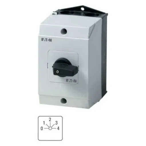 Eaton, 2P 5 Position 45° Multi Step Cam Switch, 690V (Volts), 32A, Toggle Actuator - 222908 T3-4-8262/I2 product image