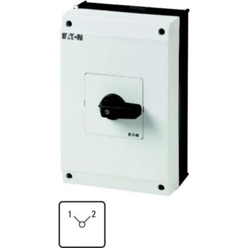 Eaton, 3P 2 Position 90° Multi Speed Cam Switch, 690V (Volts), 63A, Short Thumb Grip Actuator - 222998 T5B-3-50/I4 product image