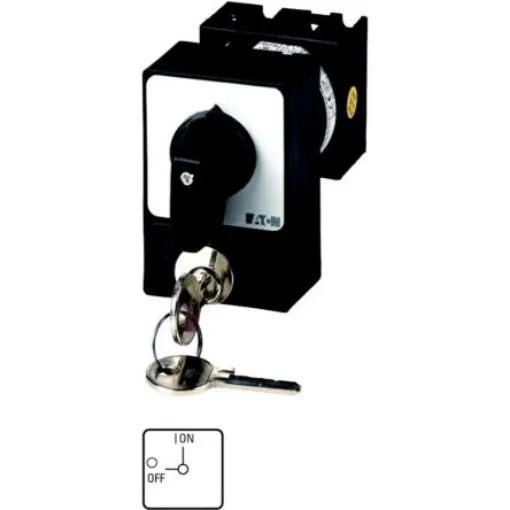 Eaton, 3P 2 Position 90° On-Off Cam Switch, 690V (Volts), 20A, Short Thumb Grip Actuator - 050976 T0-2-1/E/SVA(A) product image
