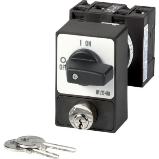 Eaton, 3P 2 Position 90° On-Off Cam Switch, 690V (Volts), 32A, Short Thumb Grip Actuator - 050982 T3-2-1/E/SVA(A) product image