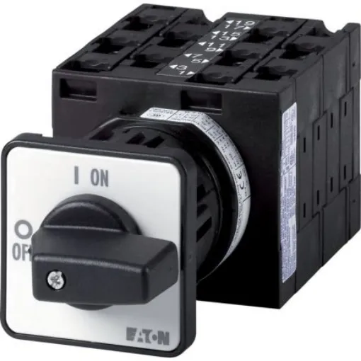 Eaton, 3P 10 Position 60° On-Off Cam Switch, 690V (Volts), 32A, Short Thumb Grip Actuator - 052371 T3-5-8453/Z product image