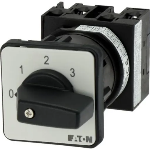 Eaton, 3P 3 Position 45° On-Off Cam Switch, 690V (Volts), 20A, Short Thumb Grip Actuator - 053089 T0-2-8241/EZ product image