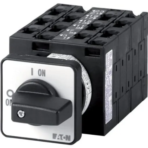Eaton, 3P 3 Position 60° Multi Speed Cam Switch, 690V (Volts), 32A, Short Thumb Grip Actuator - 054744 T3-6-15866/E product image